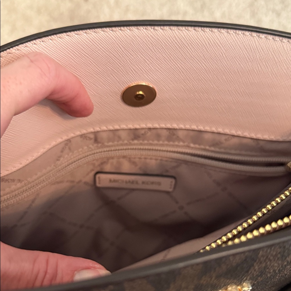 Michael Kors Satchel in Brown and Pink - Picture 8 of 8